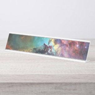 Porte-nom Pour Bureau Mers tempétueuses de la lagune Nebula à Sagittariu