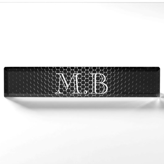 Porte-nom Pour Bureau Metallo Professionnel (Devant)