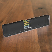 Porte-nom Pour Bureau Méthode Pour Le Codeur Mécanique Ingénieur De Foli (Taille)