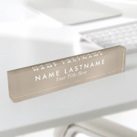 Minimaliste Neutre Tan Beige Moderne Élégant Simpl
