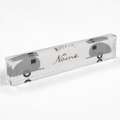 Porte-nom Pour Bureau Minuscule remorque Teardrop Thunder_Cove