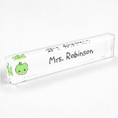 Porte-nom Pour Bureau Mocte Apple enseignant