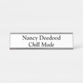 Porte-nom Pour Bureau Mode réfrigération Funny Blanc (Devant)