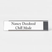 Porte-nom Pour Bureau Mode réfrigération Funny Blanc (Devant)