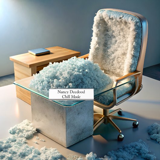 Porte-nom Pour Bureau Mode réfrigération Funny Blanc