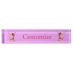 Porte-nom Pour Bureau Modèle Bikini de danse Thunder_Cove