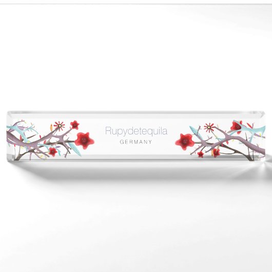 Porte-nom Pour Bureau Modèle de conception Extraordinaire (Devant)