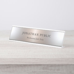 Porte-nom Pour Bureau Modèle de conception simple à l'apparence d'arge