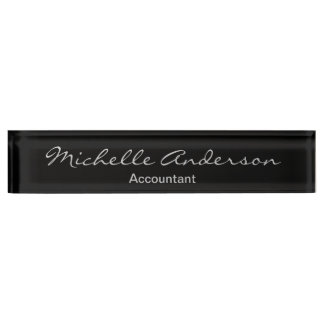 Porte-nom Pour Bureau Modèle de conseiller fiscal du comptable de script