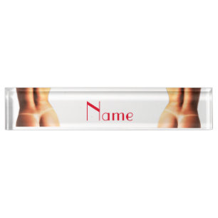 Porte-nom Pour Bureau Modèle de fitness Tanlines Thunder_Cove