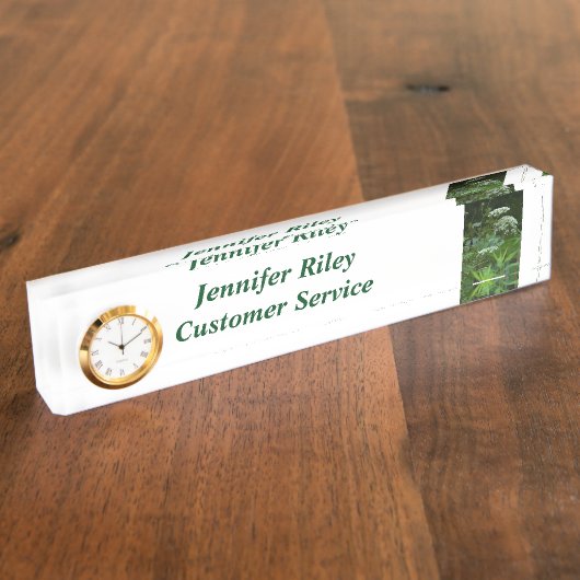 Porte-nom Pour Bureau modèle plaque signalétique du bureau (Taille)