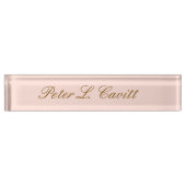 Porte-nom Pour Bureau Modern Stylish Custom Name Desk Plate (Devant)