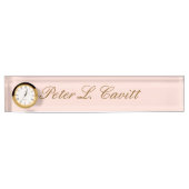 Porte-nom Pour Bureau Modern Stylish Custom Name Desk Plate (Devant)