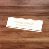 Porte-nom Pour Bureau Moderne Elegant Professionnel Business Office Titr