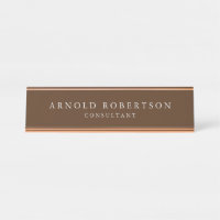 Moderne minimaliste, élégant, Brown professionnel