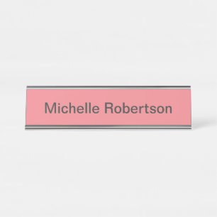 Porte-nom Pour Bureau Moderne minimaliste simple Ajouter son propre nom