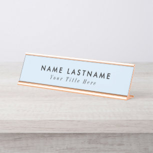 Porte-nom Pour Bureau Moderne Simple Ajoutez Votre Logo