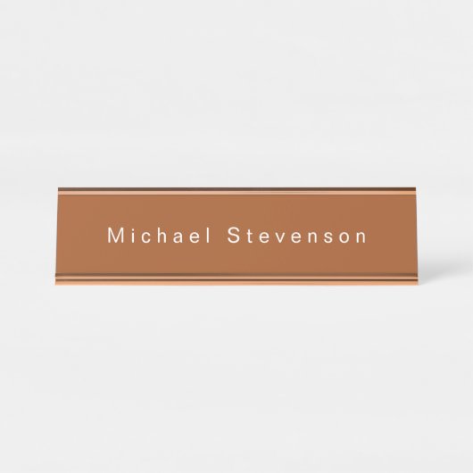 Porte-nom Pour Bureau Moderne tendance Professionnel (Devant)