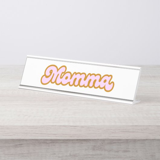 Porte-nom Pour Bureau Momma (Devant)