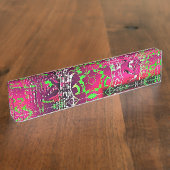 Porte-nom Pour Bureau Mon Nom N'Est Pas Donna (Taille)