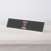 Porte-nom Pour Bureau Mon Oncle Est Pompier (Devant)