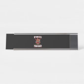 Porte-nom Pour Bureau Mon Oncle Est Pompier (Devant)