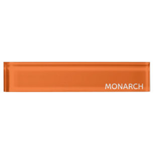 Porte-nom Pour Bureau Monarch butterfly orange color name
