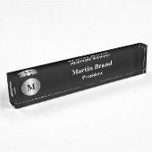 Porte-nom Pour Bureau Monogramme de gestion de classe