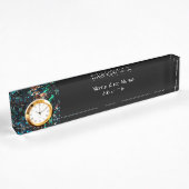 Porte-nom Pour Bureau Monogramme moderne de bureau