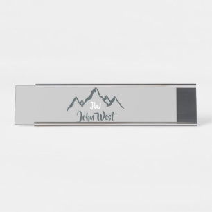 Porte-nom Pour Bureau Monographie personnalisée de la chaîne de montagne