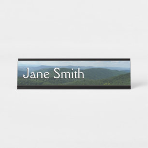 Porte-nom Pour Bureau Montagnes Appalaches I Shenandoah