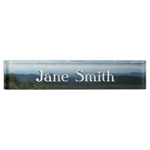Porte-nom Pour Bureau Montagnes Appalaches II Shenandoah