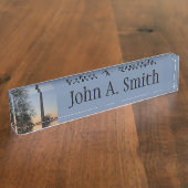 Porte-nom Pour Bureau Monument de Washington au coucher du soleil (Taille)