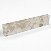 Porte-nom Pour Bureau motif Abstrait beige