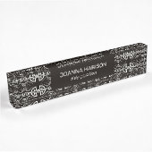 Porte-nom Pour Bureau Motif Art déco