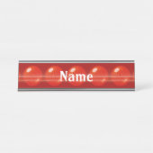 Porte-nom Pour Bureau Motif brillant (Devant)