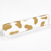 Porte-nom Pour Bureau Motif cacahuètes