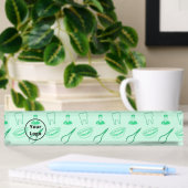 Porte-nom Pour Bureau Motif de dentiste vert