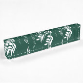 Porte-nom Pour Bureau motif de feuille