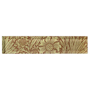 Porte-nom Pour Bureau Motif de fleur antique de souci de William Morris