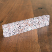 Porte-nom Pour Bureau Motif de granit (Taille)