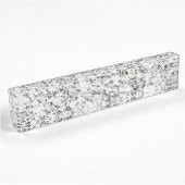 Porte-nom Pour Bureau Motif de surface en granit