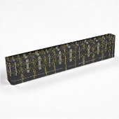 Porte-nom Pour Bureau Motif Déco géométrique