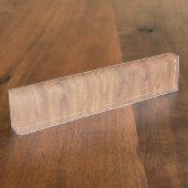 Porte-nom Pour Bureau Motif en bois foncé (Taille)