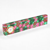 Porte-nom Pour Bureau Motif Rose du désert