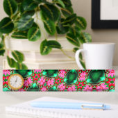 Porte-nom Pour Bureau Motif Rose du désert