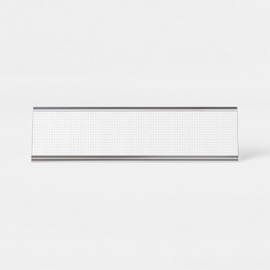Porte-nom Pour Bureau Motif sans couture à pois noirs | Petits points (Devant)