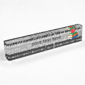 Porte-nom Pour Bureau Motif scolaire