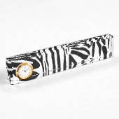 Porte-nom Pour Bureau Motif zèbre