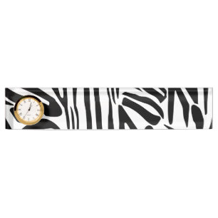Porte-nom Pour Bureau Motif zèbre